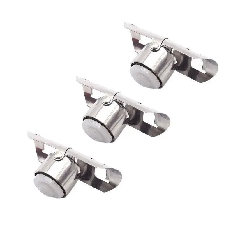 3X Stainless Steel Sparkling Wine Stopper Champagne Stopper Bubble Fizzy Bottles