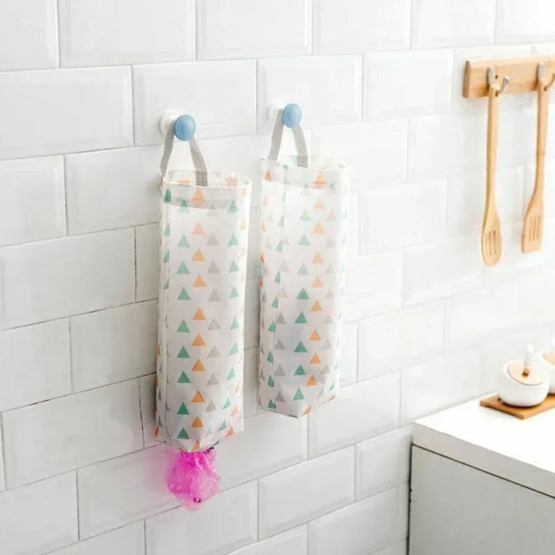 Plastic Bag Bags Hanger Organizer Storage Kitchen Trash Garbage Dispenser Holder