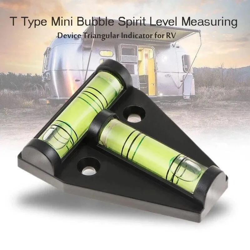 T Shaped Spirit Level for Caravan Tripod Camper RV Boat Trailer Use