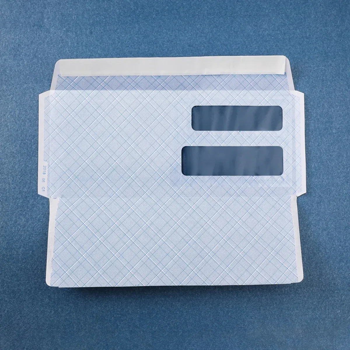 50 Pack White Double Window Business Envelopes Peel and Seal Mailing Envelopes