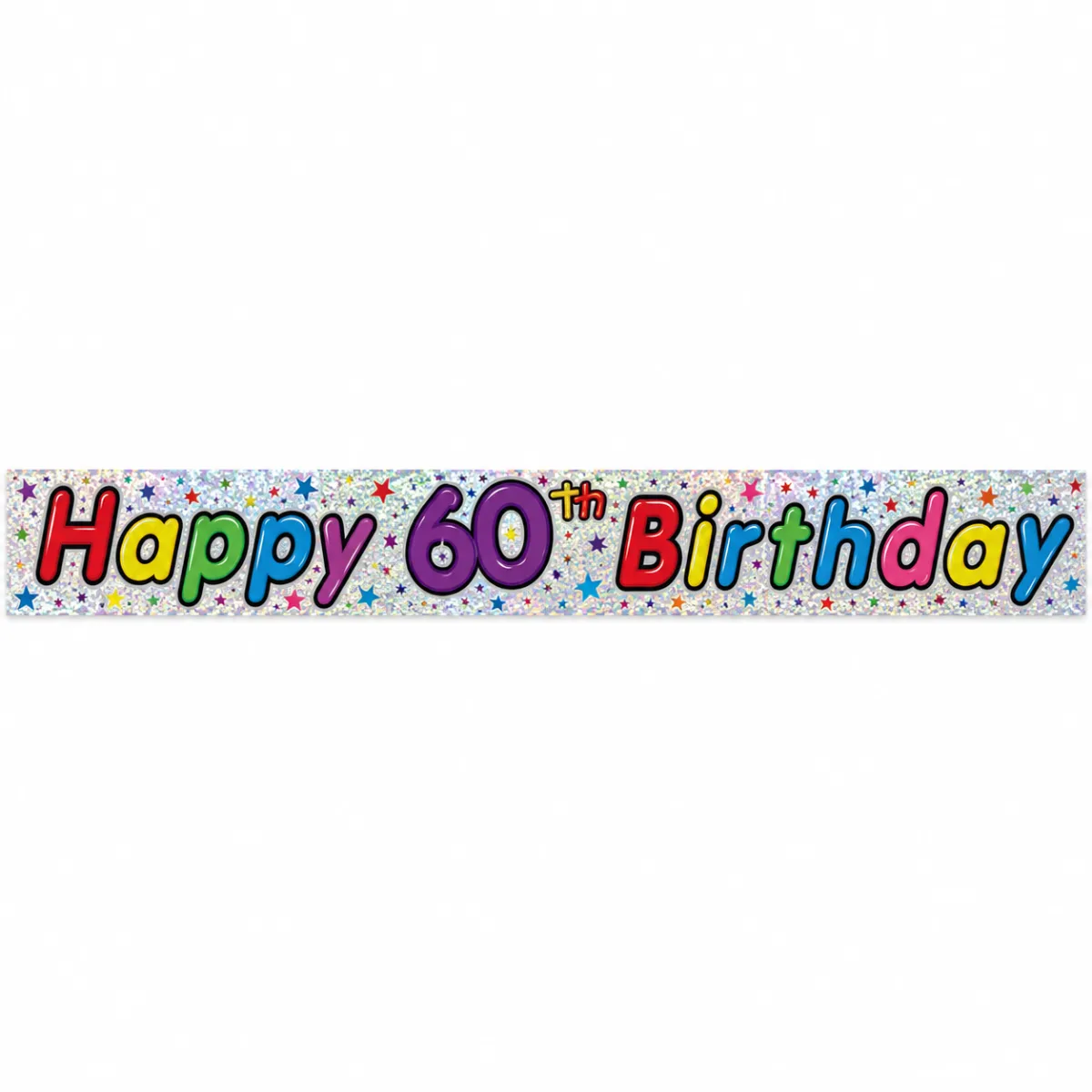 2.6m Happy 60th Birthday Party Banner