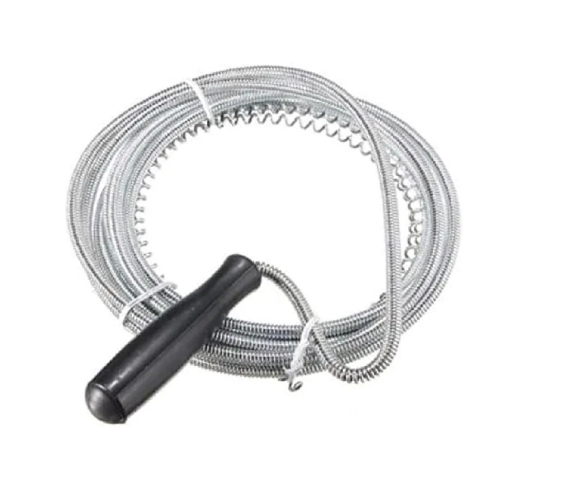 3 Metre Flexible Snake Drain Cleaner and Pipe Unblocker with Handle