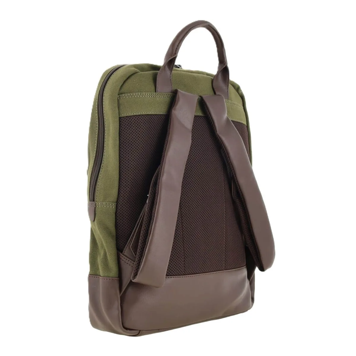 POLICE Wings Mens Canvas Backpack Bag with Laptop Computer Sleeve