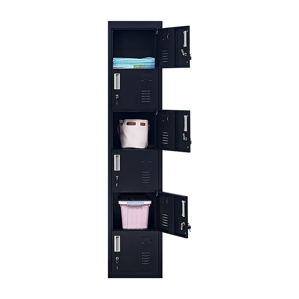 6-Door Locker for Office Gym Shed School Home Storage