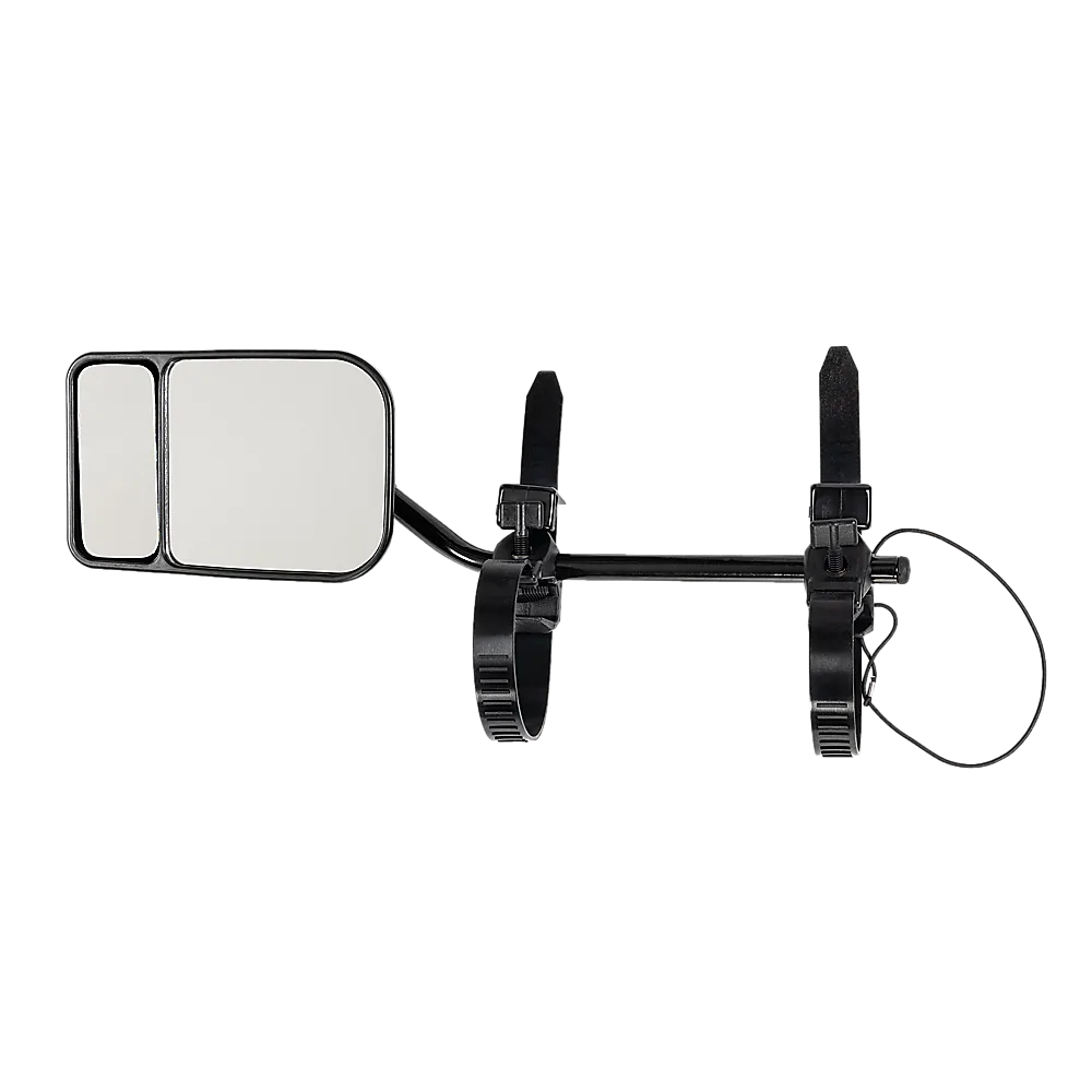 2x Towing Mirrors Pair Clip on Multi Fit Clamp On Towing Caravan 4X4 Trailer