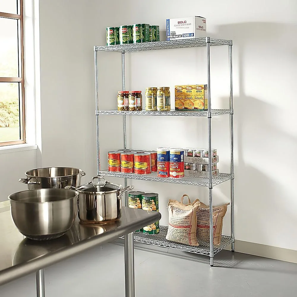 Wire Storage Rack – 90x45cm Shelving with Fixed Legs