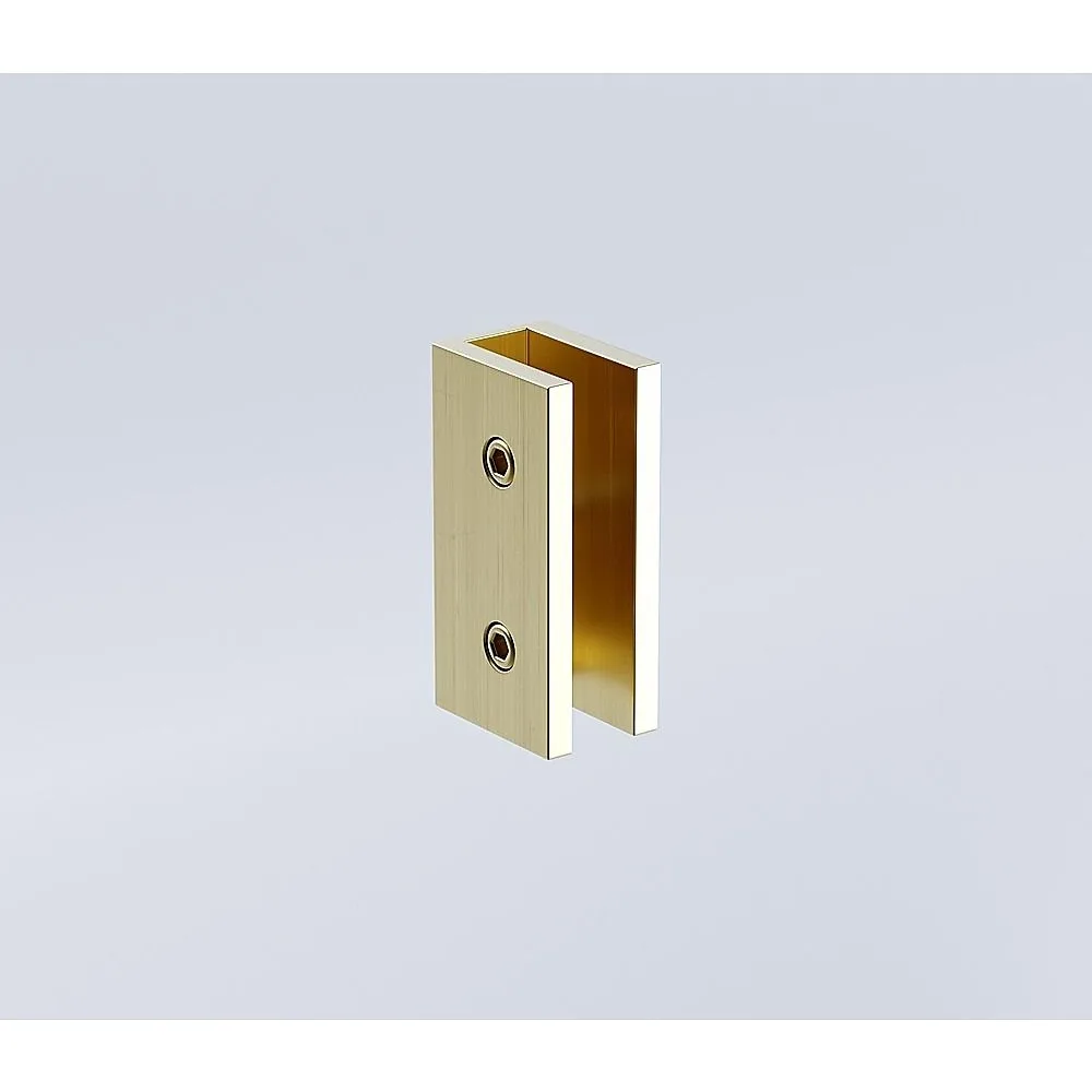 120x120cm Double Door Corner Shower Screen U-Brackets, SS Hinges & Round Knob Handle