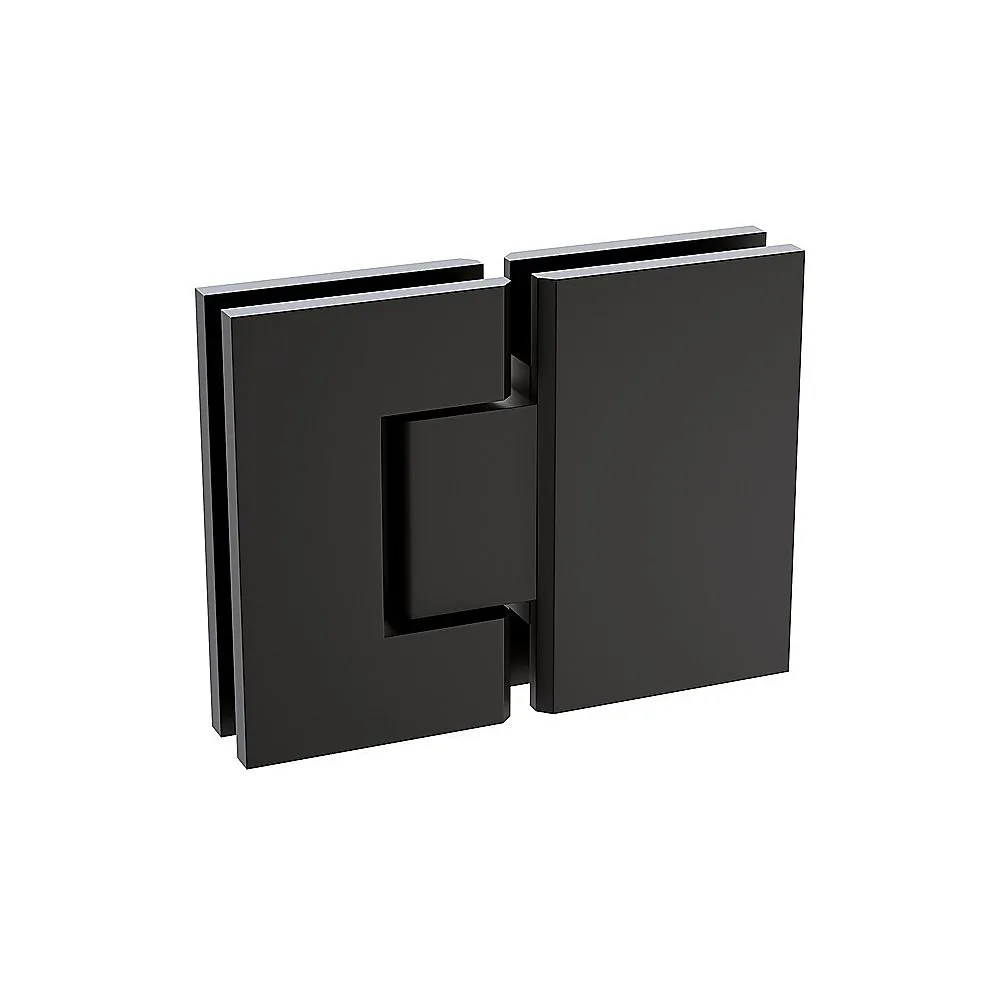 120x120cm Double Door Corner Shower Screen F-Brackets, Brass Hinges & Square Double Pull Handle