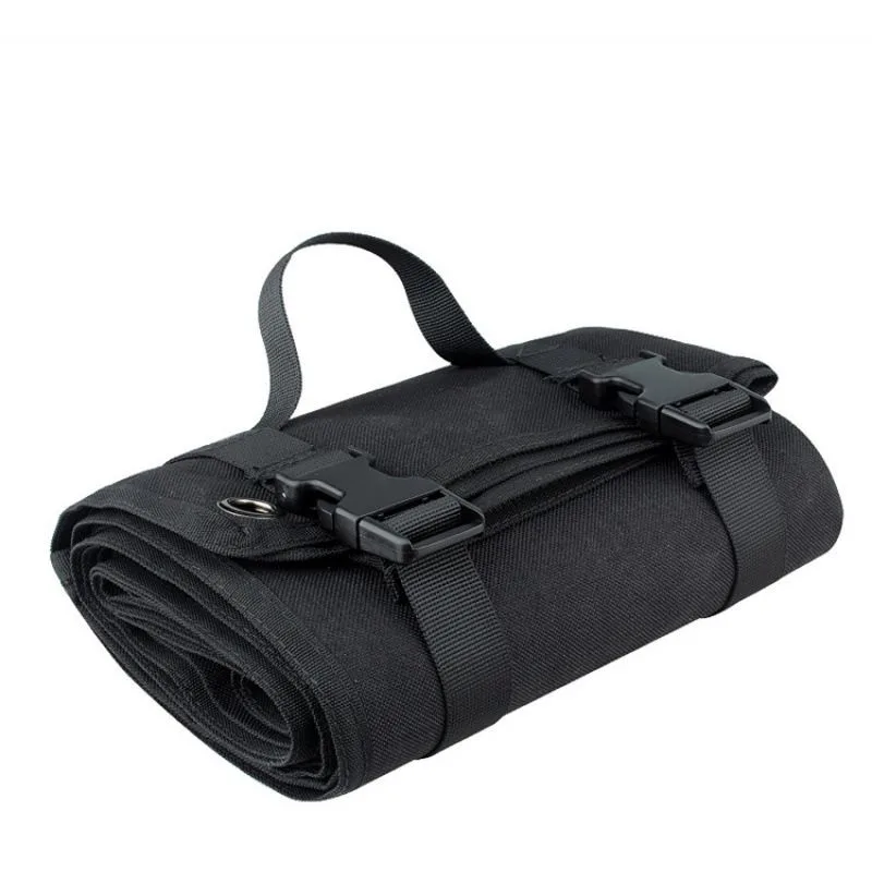 200x75CM Outdoor Tactical Roll-Up Shooting Mat - MOLLE Webbing & Stake Down Eyelets - Portable Waterproof Ground Pad for Field Training, Camping & Picnic