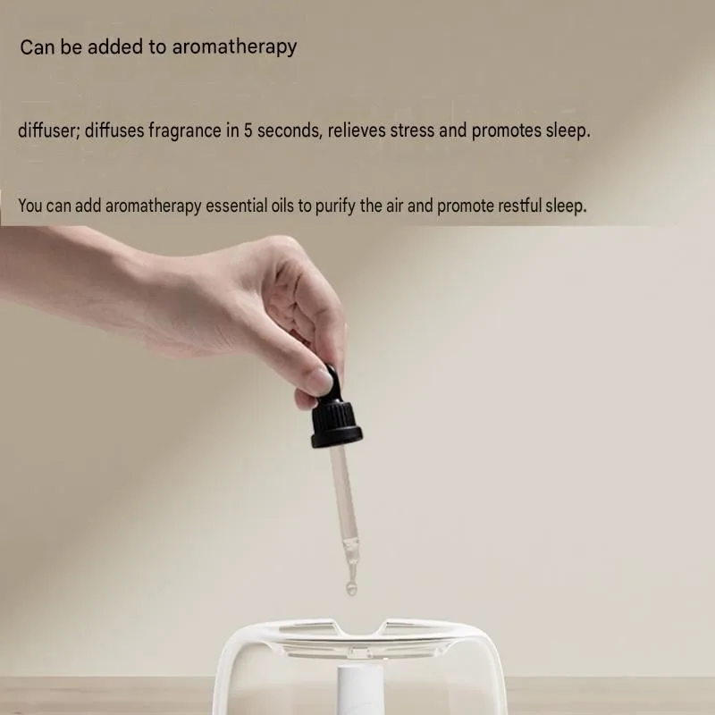 650ML USB Mini Humidifier with Aromatherapy Function, Cool Mist Air Humidifier for Bedroom, Home Office, Quiet Large Mist Output Diffuser with Night Light