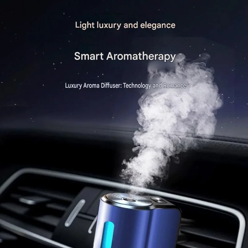 2 pcs Car interior essentials set-Grey Car Air Vent Aroma Diffuser &Black Hanging Storage Bin- hanging storage container that is convenient to use and Compact