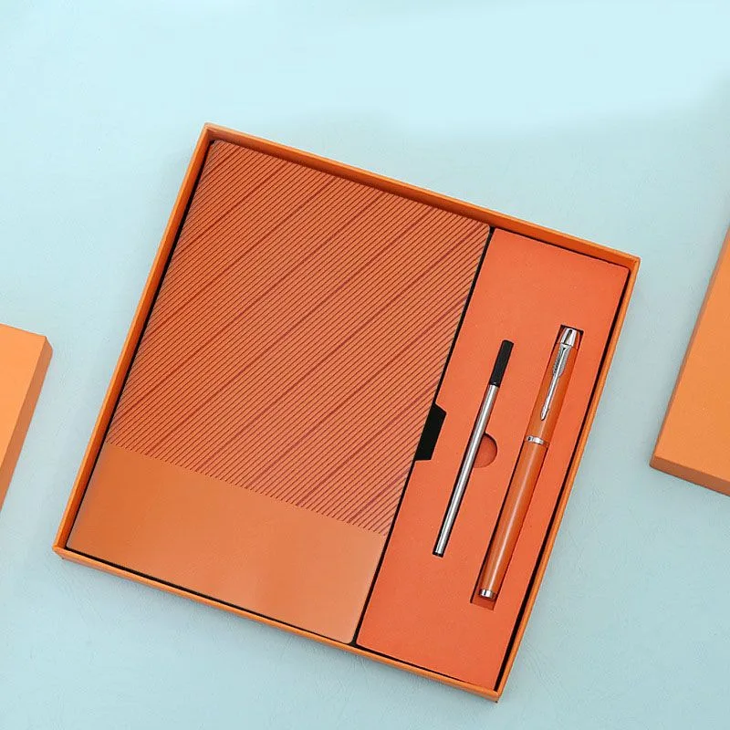 Luxury A5 Notebook and Pen Gift Set Business Journal Office Writing Diary Executive Stationery Present Box with Gift Bag