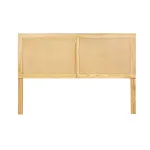 Artiss Bed Head Headboard Double Rattan – RIBO Pine