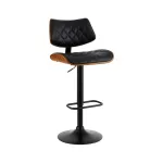 Artiss Bar Stools Kitchen Dining Chairs Gas Lift Stool Wooden Leather
