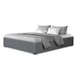 Artiss Bed Frame Double Size Gas Lift Base TOKI – Grey