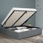 Artiss Bed Frame Double Size Gas Lift Base TOKI – Grey