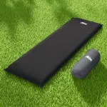 Weisshorn Self Inflating Mattress Camping Sleeping Mat Air Bed Pad Single – Black