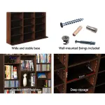 Artiss Bookshelf CD Storage Rack – BERT Walnut