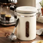 5-Star Chef 1.8L Stainless Steel Coffee Bean Storage Container Coffee Canister