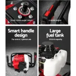 Giantz Post Hole Digger Motor Only Engine Petrol Red