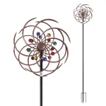 Gardeon Garden Windmill Metal Wind Spinner Double Layer 190cm Bronze