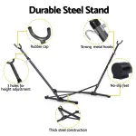 Gardeon Hammock Bed Stand Steel Frame Outdoor Indoor