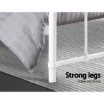 Artiss Bed Frame Metal Bed Frame LEO – Double – White