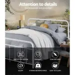 Artiss Bed Frame Metal Bed Frame LEO – Queen – White