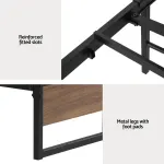 Artiss Bed Frame Metal Frame Single Bed Base 2 Drawers OSLO