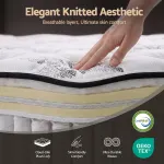 Giselle Bedding 34cm Mattress Euro Top Pocket Spring Single