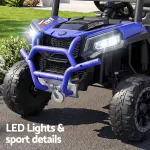 Rigo Ride On Car Kids Jeep 12V Kids Electric Car Remote Control Blue