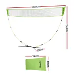 Everfit 3M Badminton Tennis Net Portable Volleyball Kit Yellow
