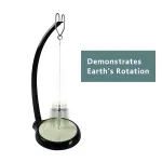 3D Sand Pendulum Desk Toy – Science Art Decor with Kinetic Sand Patterns, Earth Rotation Demo, Stress Relief for Office & Home (Black)