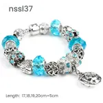 11 Styles Charm Bracelets Set,Colorful Alloy & Glass Beaded – Double