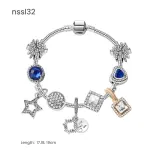 11 Styles Charm Bracelets Set,Colorful Alloy & Glass Beaded – Double