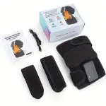 Cordless Heating Knee Pad With Massage Function – Black