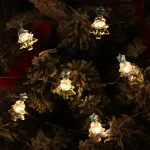 2m 20-LED Christmas Tree Clip-on String Lights with 2x AA Battery Box (Warm White)