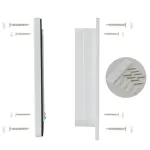 4-Way Locking Cat Flap for Small Dogs and Cats, Easy Installation, Brown, S