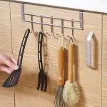 1 Piece Over The Door Hooks, Door Hanger, Over The Door Towel Rack, Door Coat Towel Hanger Door Coat Rack,No Drilling, Black, 23.9 x 8.9 x 5.1 cm