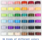 36 Pcs Bobbins and Sewing Threads Prewound Bobbin Thread with Storage Plastic Case Assorted Colors Set for Brother Babylock Singer Janome Embroidery Machine Polyester