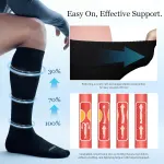 Bamboo Viscose Graduated Compression Socks for Women&Men – Chioned Knee-High 20-30 mmHg Support Socks