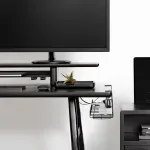 2 pack Under Desk Cable Management Tray – Black