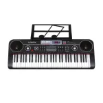 61-Key Electronic Learning Piano Keyboard, Light-Up Keys, LCD Display, with Music Stand Holder