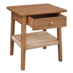 Kelly 1-Drawer Bedside Table – Almond