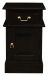 Tasmania 1 Solid Door 1 Drawer Bedside