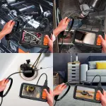 10M 8mm Lens Industrial Endoscope 1080P Digital Borescope Inspection Camera LED Lamp