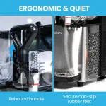POLYCOOL 6L Double Tank Slushie Machine, Independent Digital Control Slushy Maker