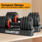 Powertrain GEN2 Pro Adjustable Dumbbell Set – 50kg
