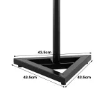 Karrera Adjustable Floor Speaker Stand Surround Sound – Black