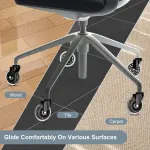 5X 3” Rollerblade Style Wheels Office Chair Casters – Slient Smooth, 11x22mm Stem
